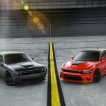 2017 Dodge Challenger T/A 392  (left) and 2017 Dodge Charger Daytona 392 (right)