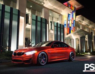 A BMW M4 landed from Hell