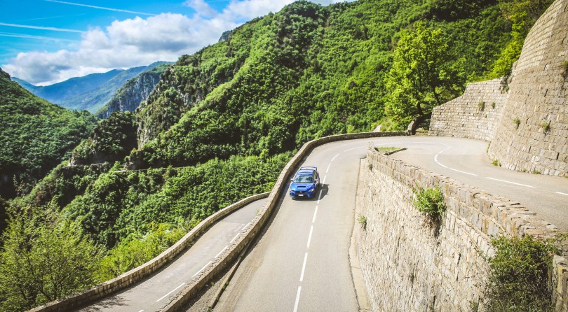 Subaru WRX STI on the Col de Turini: Free Climber