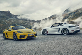 Porsche 718 Boxster Spyder e 718 Cayman GT4: Piacere Di Guida Allo Stato Puro