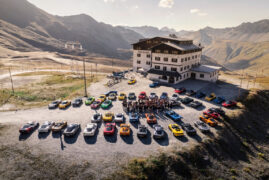 Lotus Elise celebrates 75 years of Lotus Cars at the Stelvio Pass