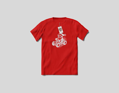 Santa Is Racing To Town | Limited Edition T-Shirt for Petrolheads